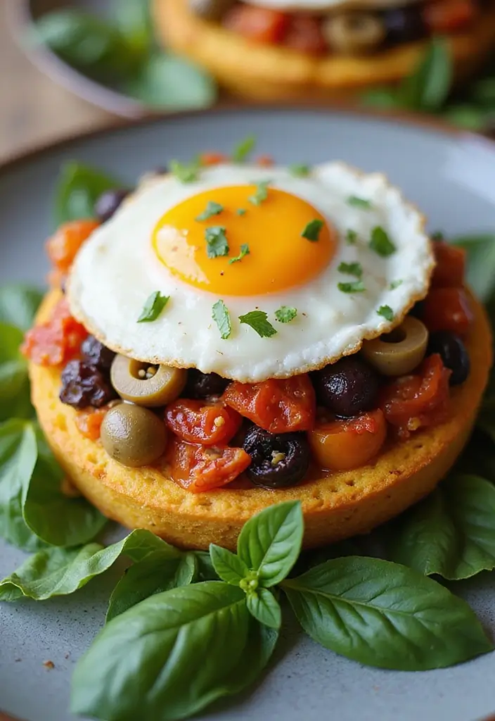 27 Egg and English Muffin Recipes for Quick Breakfasts 20 27 Egg and English Muffin Recipes for Quick Breakfasts - 4. Mediterranean Egg Muffin Delight