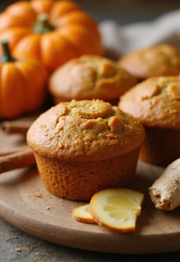 27 Healthy Pumpkin Muffin Recipes for Fall Baking 77 27 Healthy Pumpkin Muffin Recipes for Fall Baking - 13. Spiced Pumpkin Muffins with Ginger