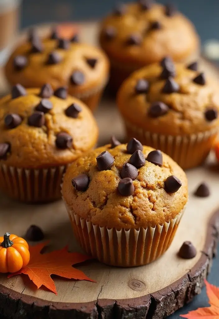 27 Healthy Pumpkin Muffin Recipes for Fall Baking 13 27 Healthy Pumpkin Muffin Recipes for Fall Baking - 3. Low-Calorie Pumpkin Chocolate Chip Muffins