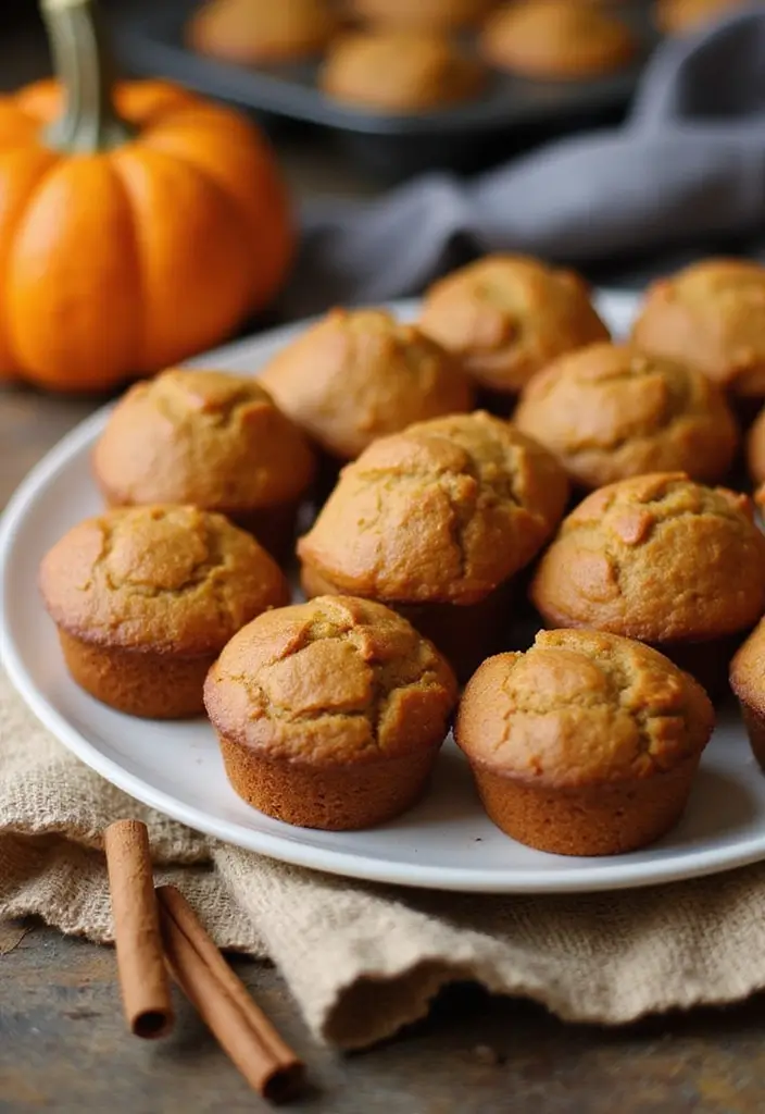 27 Mini Muffin Tin Brunch Recipes for Weekends and Parties - 7. Pumpkin Spice Mini Muffins