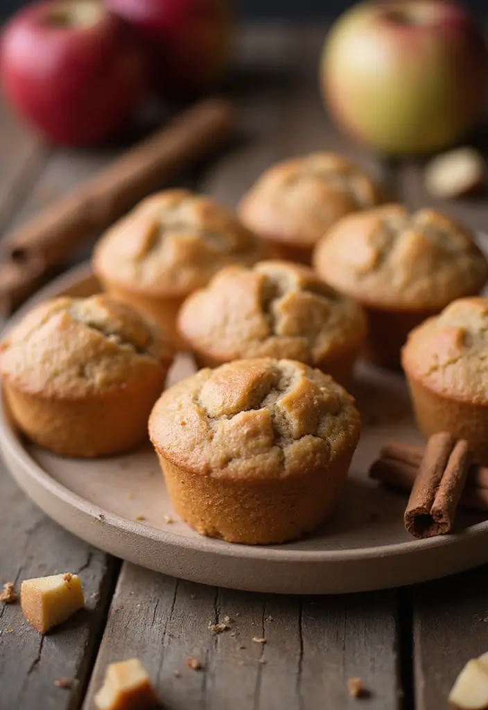 27 Mini Muffin Tin Brunch Recipes for Weekends and Parties - 8. Apple Cinnamon Mini Muffins