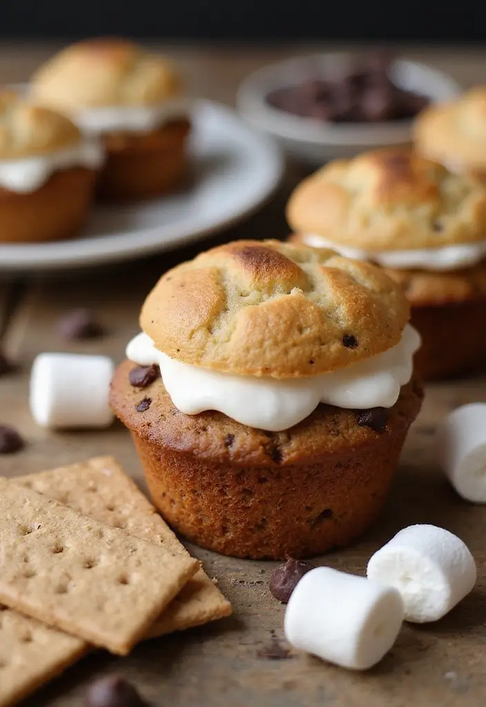 27 Mini Muffin Tin Dessert Recipes You’ll Want to Make Again - 11. Mini S'mores Muffins