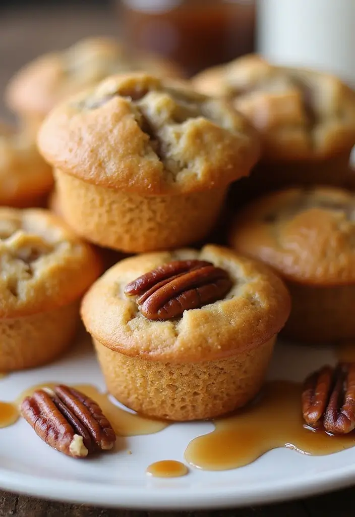27 Mini Muffin Tin Dessert Recipes You’ll Want to Make Again - 19. Mini Maple Pecan Muffins
