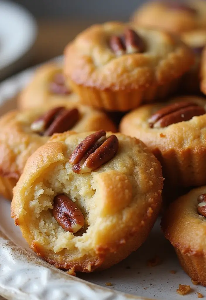 27 Mini Muffin Tin Dessert Recipes You’ll Want to Make Again - 24. Mini Butter Pecan Muffins