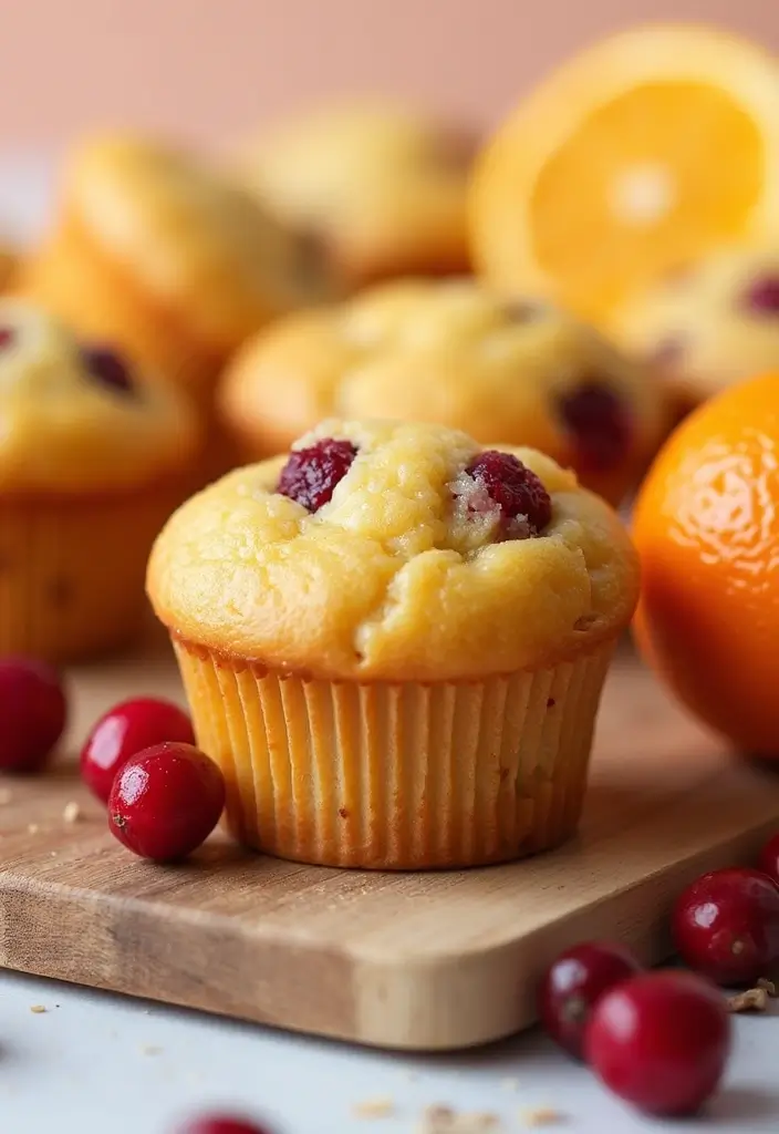27 Mini Muffin Tin Dessert Recipes You’ll Want to Make Again - 27. Mini Orange Cranberry Muffins