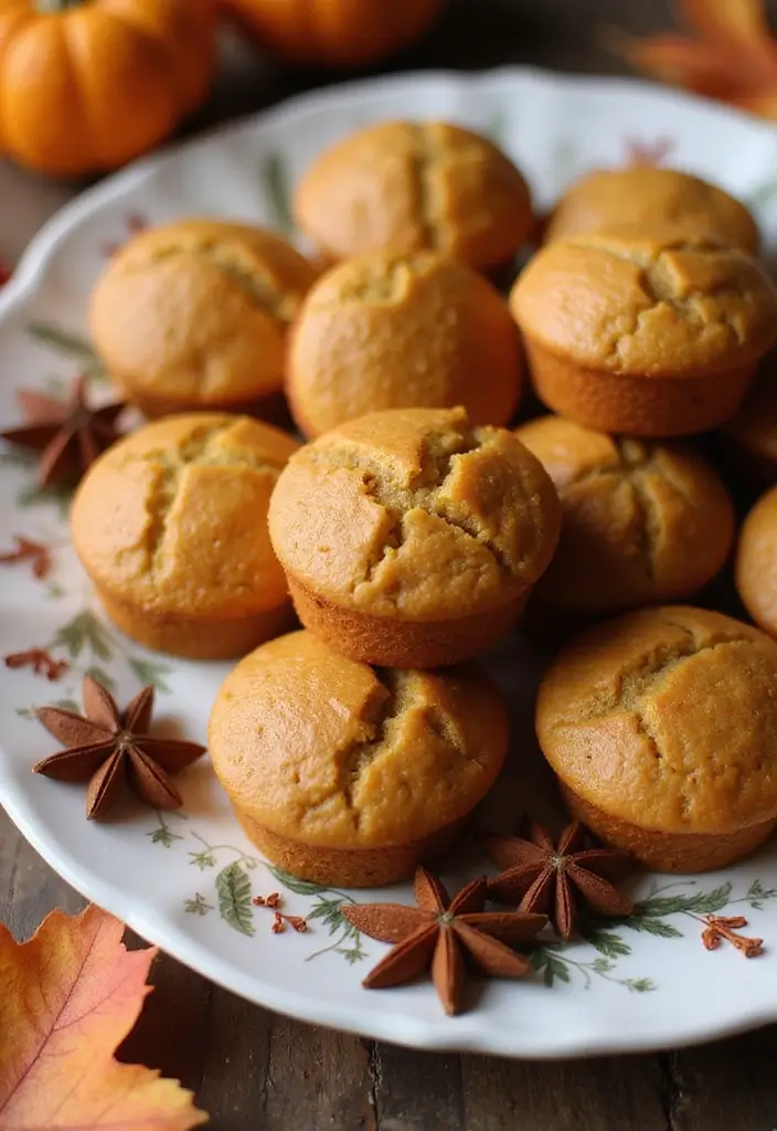 27 Mini Muffin Tin Dessert Recipes You’ll Want to Make Again - 4. Mini Pumpkin Spice Muffins