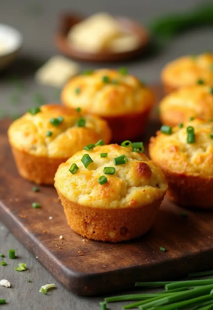 27 Muffin Recipes for Diabetics That Taste Amazing 148 27 Muffin Recipes for Diabetics That Taste Amazing - 24. Savory Cheddar and Chive Muffins