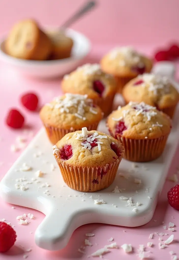 27 Muffin Recipes for Diabetics That Taste Amazing 29 27 Muffin Recipes for Diabetics That Taste Amazing - 5. Raspberry Coconut Muffins