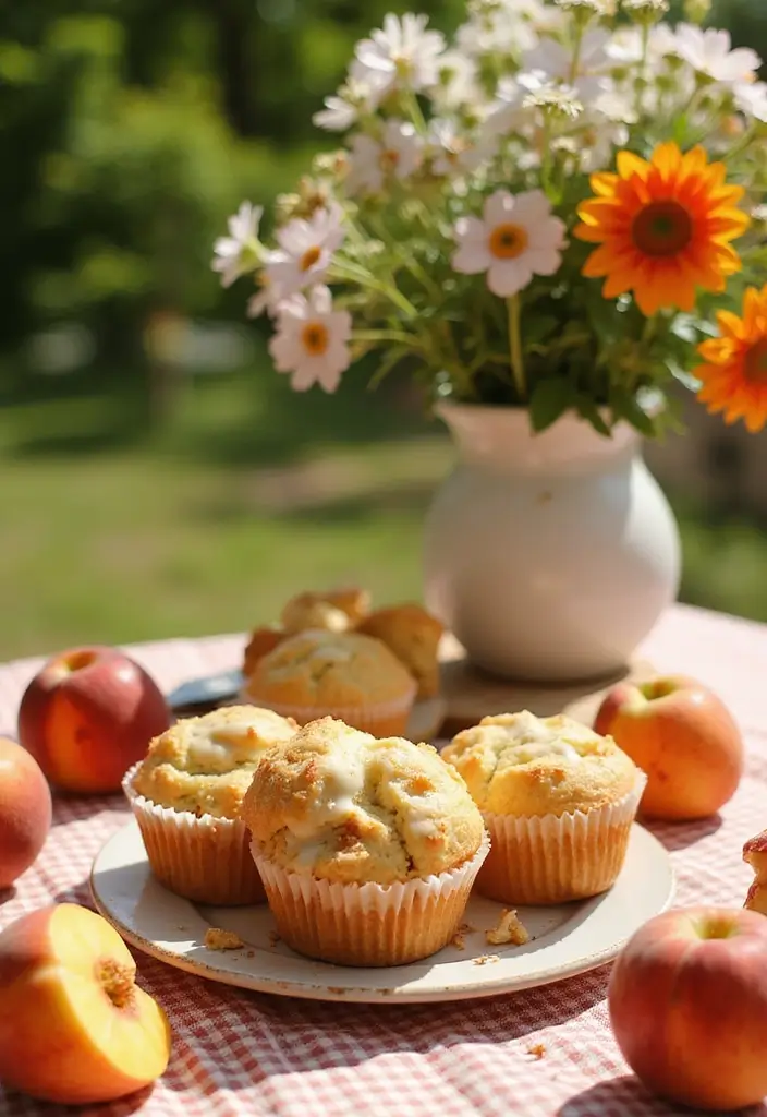 27 Muffin Recipes for Toddlers That Are Fun and Wholesome 136 27 Muffin Recipes for Toddlers That Are Fun and Wholesome - 22. Peaches and Cream Muffins