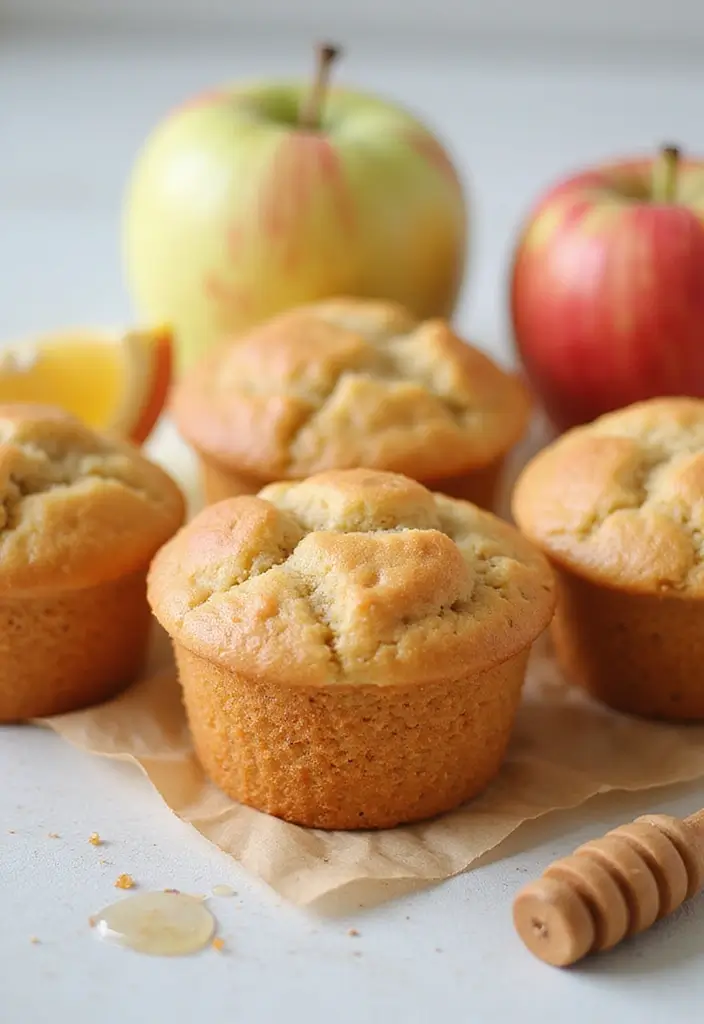 27 Muffin Recipes for Toddlers That Are Fun and Wholesome 162 27 Muffin Recipes for Toddlers That Are Fun and Wholesome - 26. Honey Apple Muffins