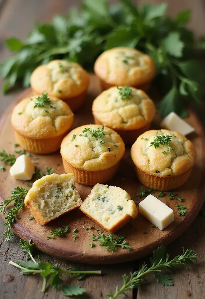 27 Muffin Recipes for Toddlers That Are Fun and Wholesome 169 27 Muffin Recipes for Toddlers That Are Fun and Wholesome - 27. Savory Herb Muffins