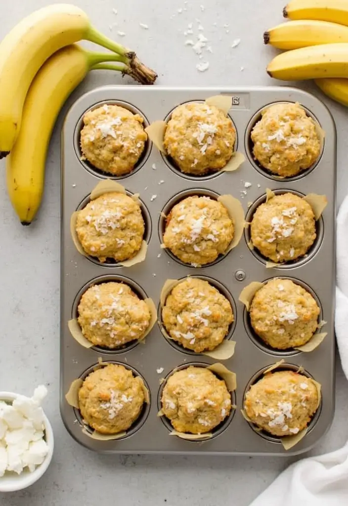 28 Best Pampered Chef Large Muffin Pan Recipes for Breakfast Lovers 65 28 Best Pampered Chef Large Muffin Pan Recipes for Breakfast Lovers - 11. Coconut Banana Muffins