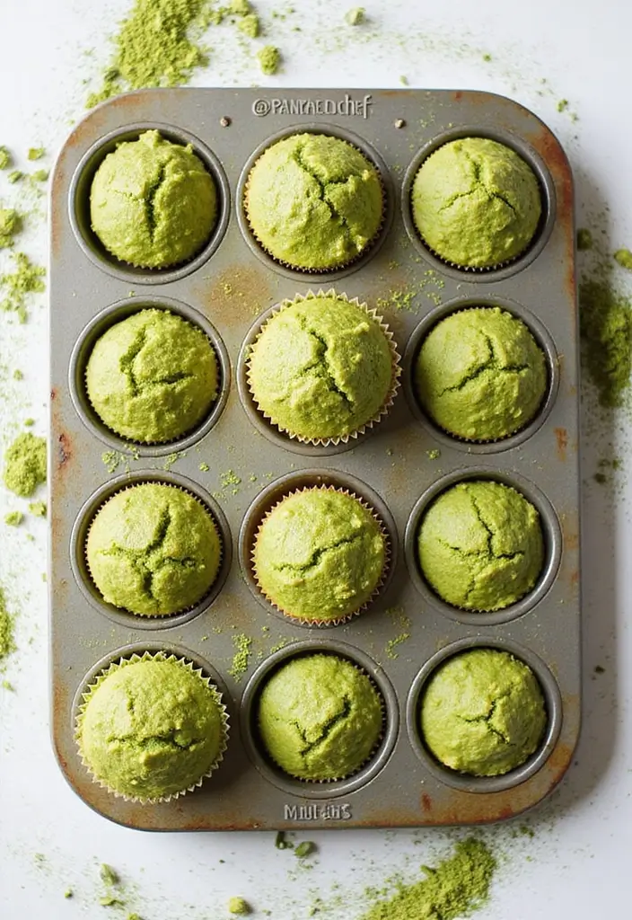 28 Best Pampered Chef Large Muffin Pan Recipes for Breakfast Lovers 99 28 Best Pampered Chef Large Muffin Pan Recipes for Breakfast Lovers - 17. Matcha Green Tea Muffins
