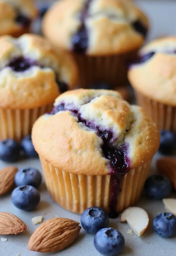 28 Best Pampered Chef Large Muffin Pan Recipes for Breakfast Lovers 6 28 Best Pampered Chef Large Muffin Pan Recipes for Breakfast Lovers - 2. Blueberry Almond Muffins