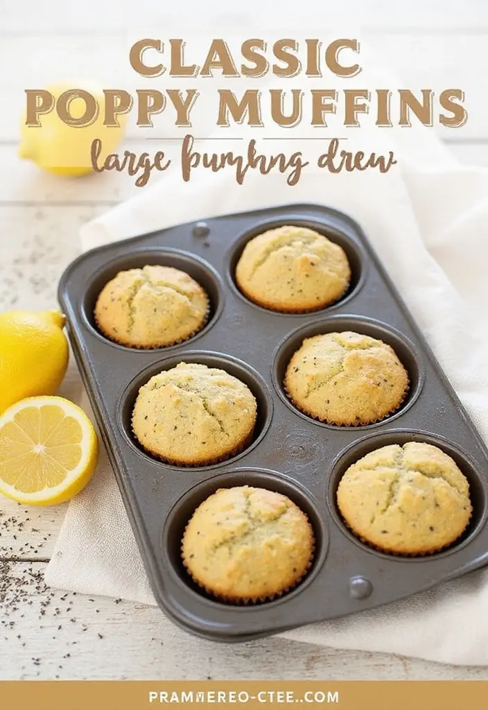 28 Best Pampered Chef Large Muffin Pan Recipes for Breakfast Lovers 145 28 Best Pampered Chef Large Muffin Pan Recipes for Breakfast Lovers - 25. Poppy Seed Muffins