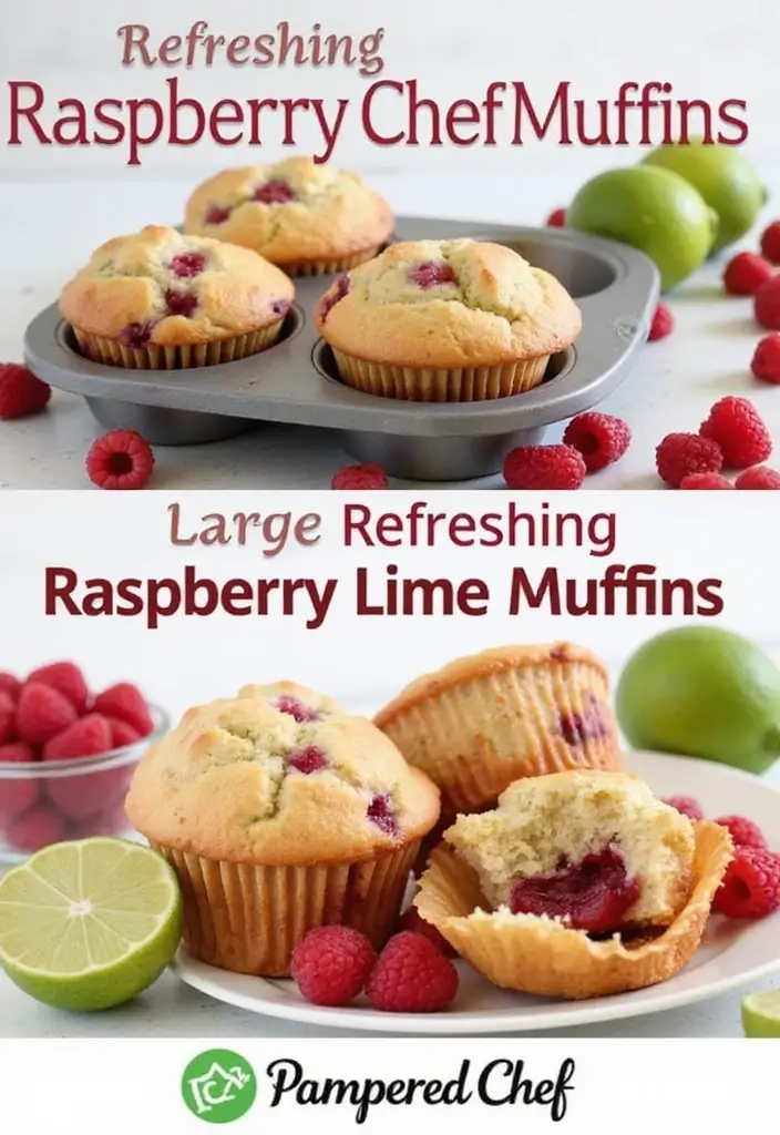 28 Best Pampered Chef Large Muffin Pan Recipes for Breakfast Lovers 150 28 Best Pampered Chef Large Muffin Pan Recipes for Breakfast Lovers - 26. Raspberry Lime Muffins