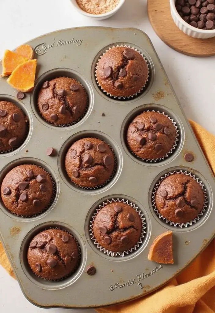 28 Best Pampered Chef Large Muffin Pan Recipes for Breakfast Lovers 155 28 Best Pampered Chef Large Muffin Pan Recipes for Breakfast Lovers - 27. Sweet Potato Chocolate Muffins