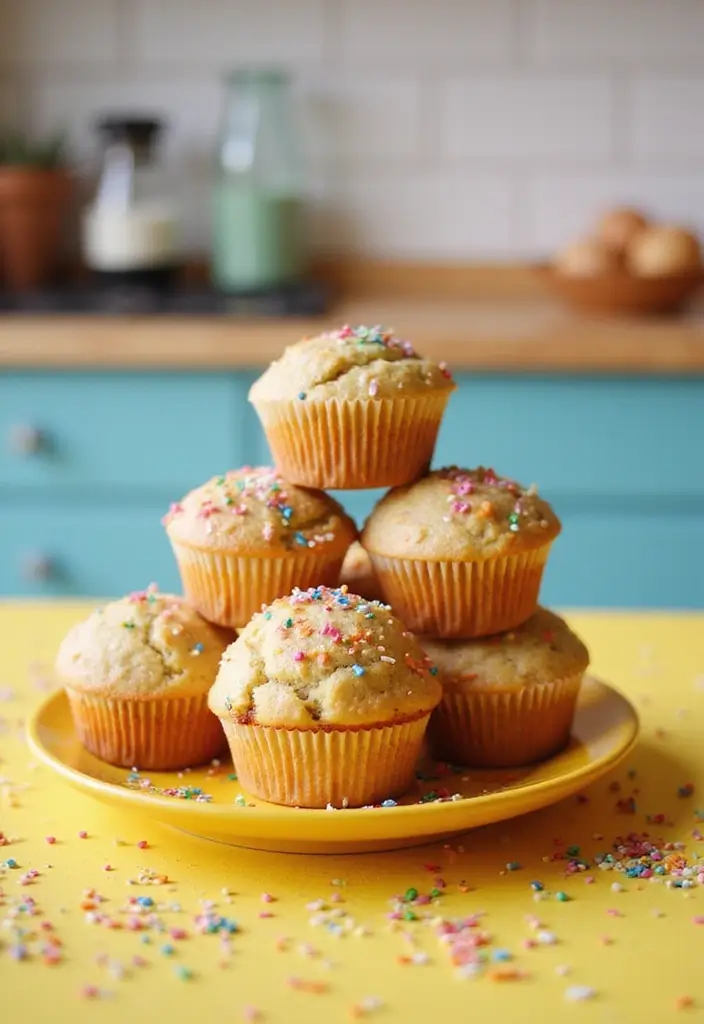 30+ Amazing Martha White Muffin Mix Recipes for Busy Mornings - 17. Funfetti Muffins
