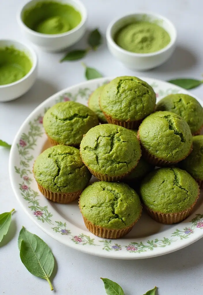 30+ Amazing Martha White Muffin Mix Recipes for Busy Mornings - 26. Matcha Muffins