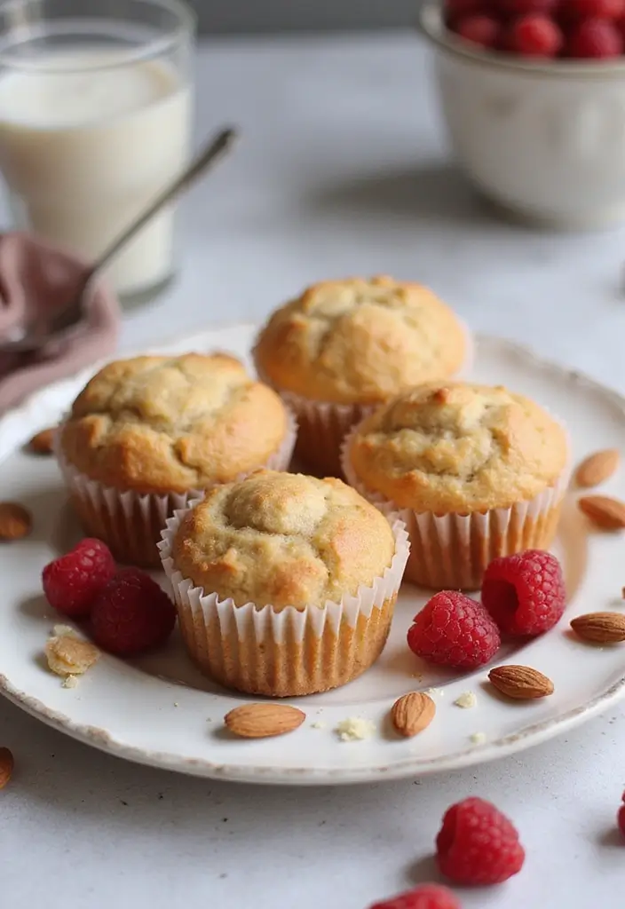30+ Amazing Martha White Muffin Mix Recipes for Busy Mornings - 28. Raspberry Almond Muffins