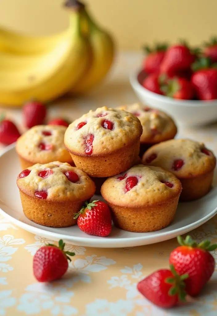 30+ Amazing Martha White Muffin Mix Recipes for Busy Mornings - 8. Strawberry Banana Muffins