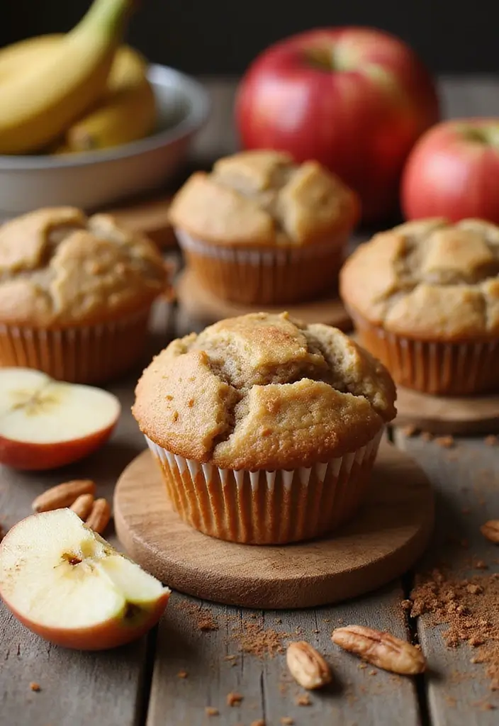 30+ Banana Nut Muffin Recipes for a Comforting Treat 71 30+ Banana Nut Muffin Recipes for a Comforting Treat - 13. Apple Cinnamon Banana Nut Muffins