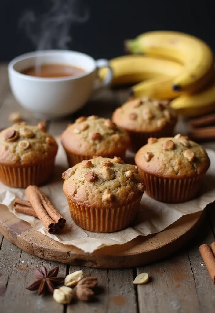 30+ Banana Nut Muffin Recipes for a Comforting Treat 98 30+ Banana Nut Muffin Recipes for a Comforting Treat - 18. Spiced Chai Banana Nut Muffins