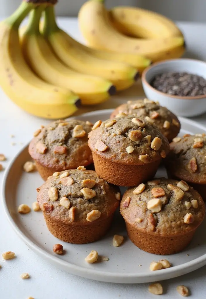 30+ Banana Nut Muffin Recipes for a Comforting Treat 119 30+ Banana Nut Muffin Recipes for a Comforting Treat - 21. Chia Seed Banana Nut Muffins