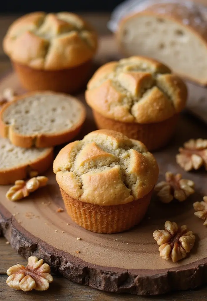 30+ Banana Nut Muffin Recipes for a Comforting Treat 143 30+ Banana Nut Muffin Recipes for a Comforting Treat - 25. Sourdough Banana Nut Muffins