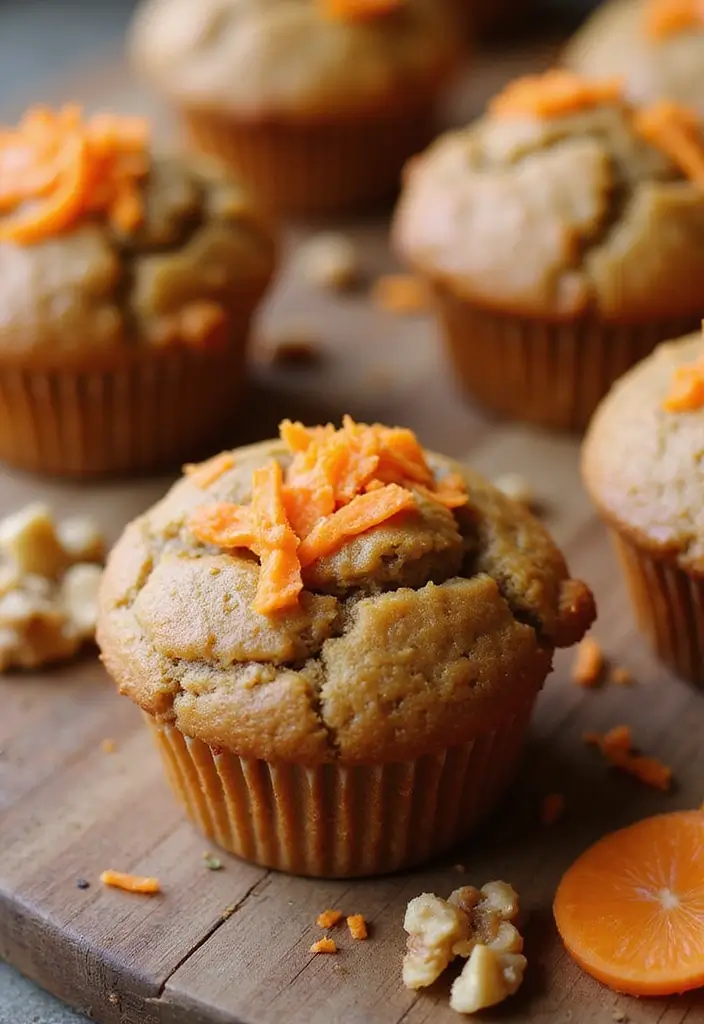 30+ Banana Nut Muffin Recipes for a Comforting Treat 157 30+ Banana Nut Muffin Recipes for a Comforting Treat - 27. Carrot Banana Nut Muffins