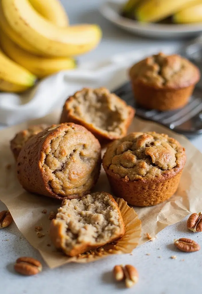 30+ Banana Nut Muffin Recipes for a Comforting Treat 18 30+ Banana Nut Muffin Recipes for a Comforting Treat - 4. Protein-Packed Banana Nut Muffins