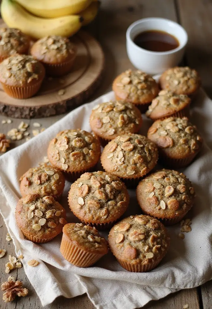 30+ Banana Nut Muffin Recipes for a Comforting Treat 25 30+ Banana Nut Muffin Recipes for a Comforting Treat - 5. Oatmeal Banana Nut Muffins