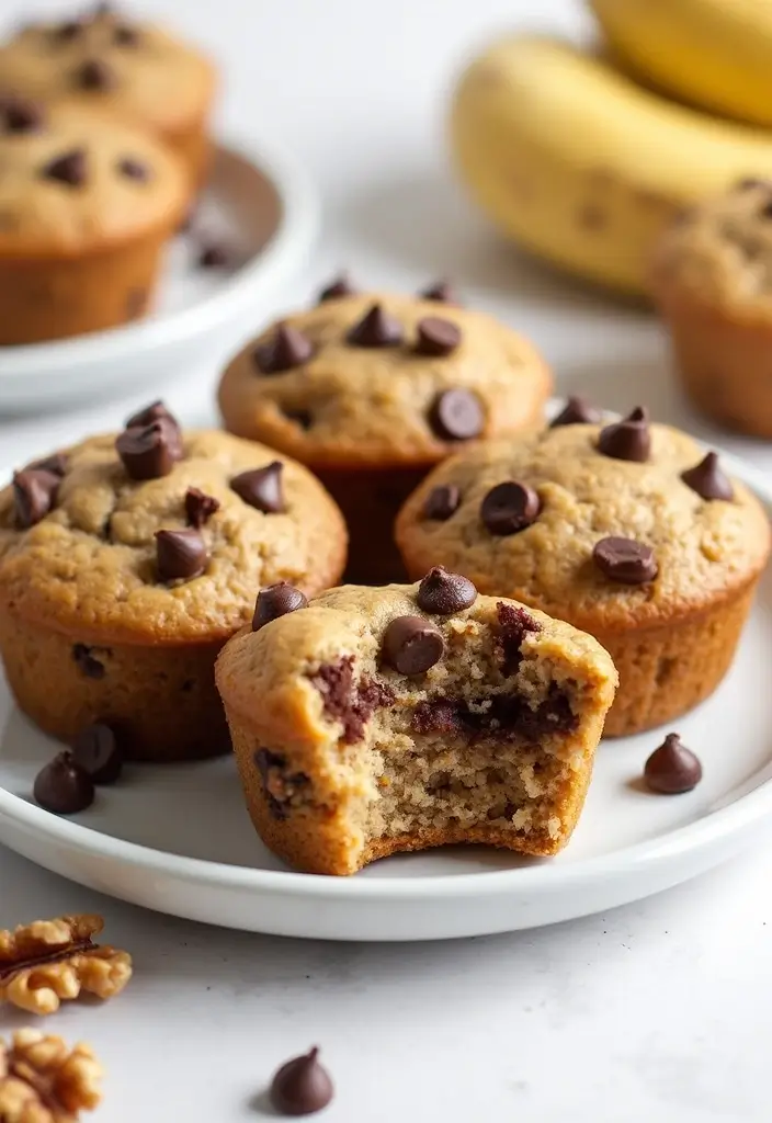 30+ Banana Nut Muffin Recipes for a Comforting Treat 30 30+ Banana Nut Muffin Recipes for a Comforting Treat - 6. Chocolate Chip Banana Nut Muffins