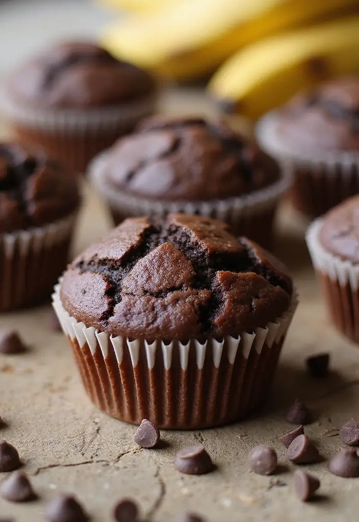 30+ Big Batch Muffin Recipes Perfect for Meal Prep 81 30+ Big Batch Muffin Recipes Perfect for Meal Prep - 17. Chocolate Banana Muffins