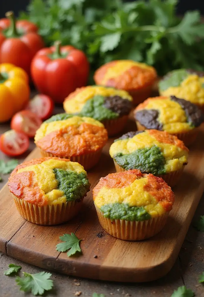 30+ Big Batch Muffin Recipes Perfect for Meal Prep 159 30+ Big Batch Muffin Recipes Perfect for Meal Prep - 29. Rainbow Veggie Muffins