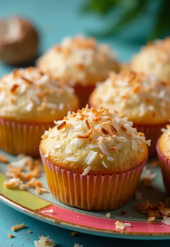 30+ Creative Jiffy Muffin Mix Recipes That Go Beyond the Box 82 30+ Creative Jiffy Muffin Mix Recipes That Go Beyond the Box - 14. Tropical Coconut Muffins