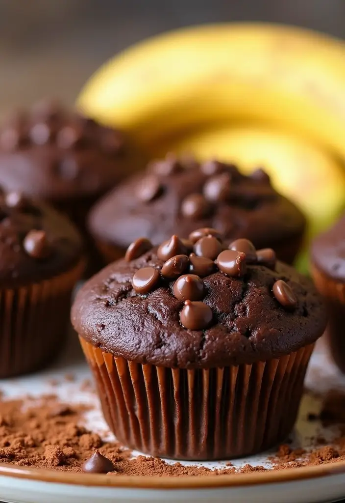 30+ Creative Jiffy Muffin Mix Recipes That Go Beyond the Box 110 30+ Creative Jiffy Muffin Mix Recipes That Go Beyond the Box - 18. Chocolate Banana Muffins
