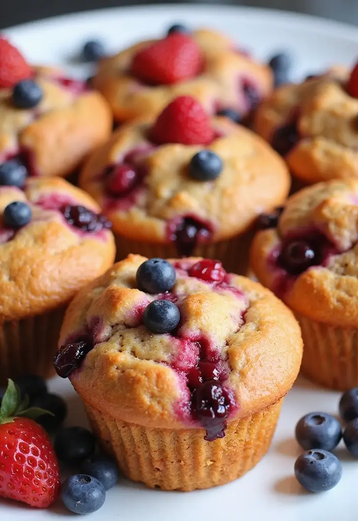 30+ Creative Jiffy Muffin Mix Recipes That Go Beyond the Box 164 30+ Creative Jiffy Muffin Mix Recipes That Go Beyond the Box - 26. Berry Blast Muffins