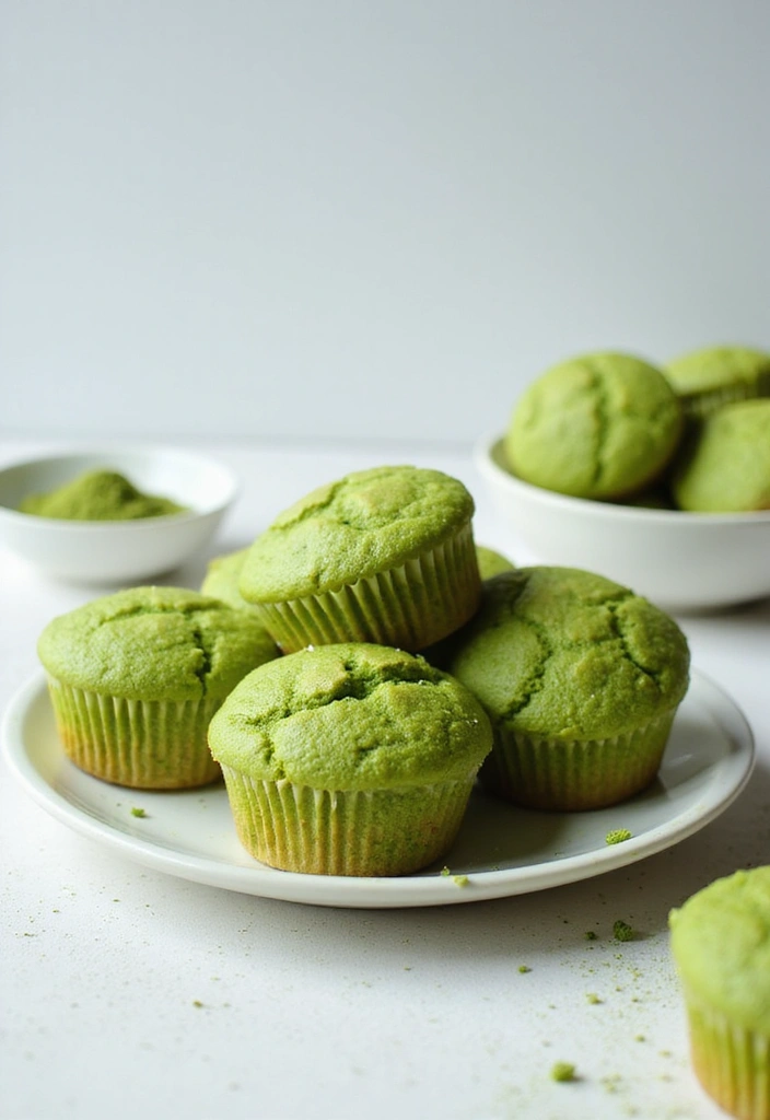30+ Creative Jiffy Muffin Mix Recipes That Go Beyond the Box 37 30+ Creative Jiffy Muffin Mix Recipes That Go Beyond the Box - 7. Matcha Green Tea Muffins