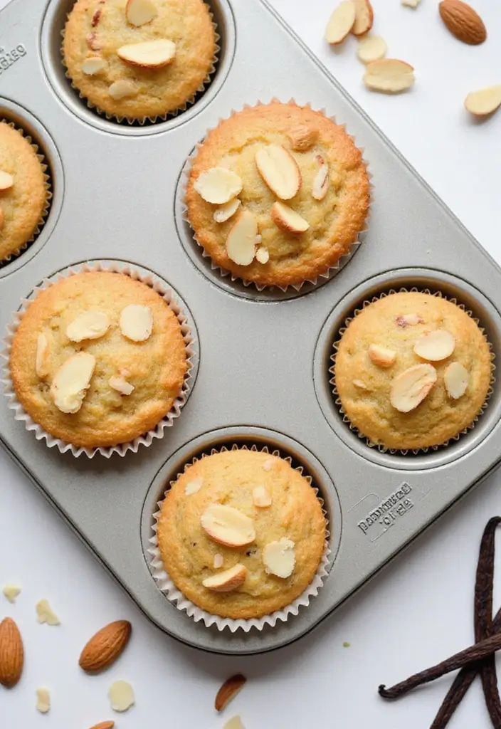 30+ Creative Pampered Chef Mini Muffin Pan Recipes for Every Occasion 72 30+ Creative Pampered Chef Mini Muffin Pan Recipes for Every Occasion - 12. Vanilla Almond Mini Muffins