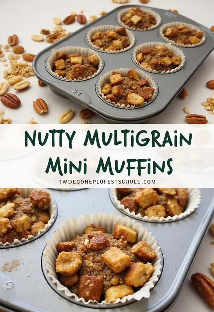 30+ Creative Pampered Chef Mini Muffin Pan Recipes for Every Occasion 93 30+ Creative Pampered Chef Mini Muffin Pan Recipes for Every Occasion - 15. Nutty Multigrain Mini Muffins