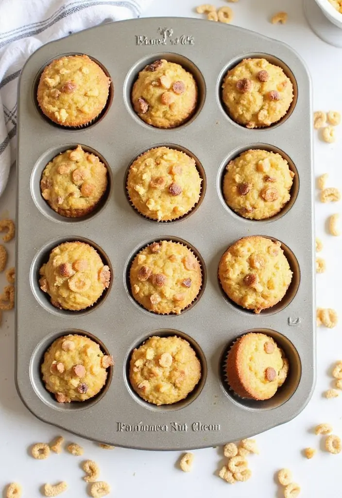 30+ Creative Pampered Chef Mini Muffin Pan Recipes for Every Occasion 133 30+ Creative Pampered Chef Mini Muffin Pan Recipes for Every Occasion - 21. Honey Nut Cheerios Mini Muffins