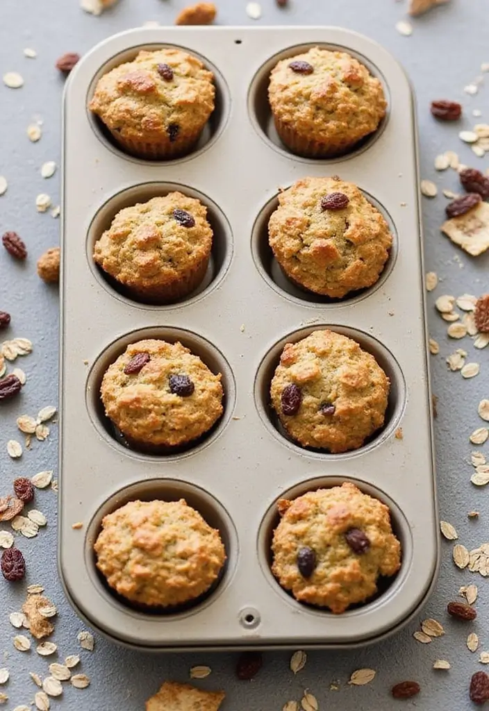 30+ Creative Pampered Chef Mini Muffin Pan Recipes for Every Occasion 164 30+ Creative Pampered Chef Mini Muffin Pan Recipes for Every Occasion - 26. Oatmeal Raisin Mini Muffins
