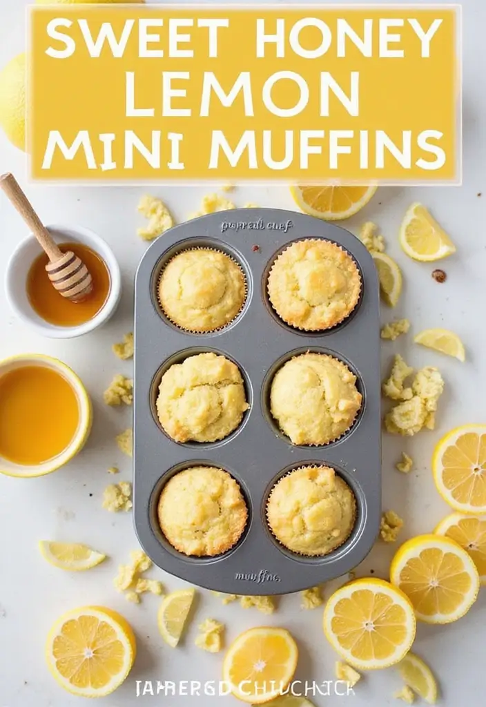 30+ Creative Pampered Chef Mini Muffin Pan Recipes for Every Occasion 172 30+ Creative Pampered Chef Mini Muffin Pan Recipes for Every Occasion - 28. Honey Lemon Mini Muffins