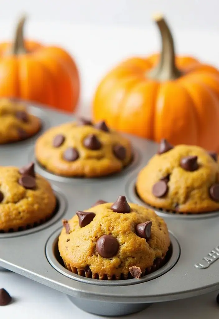 30+ Creative Pampered Chef Mini Muffin Pan Recipes for Every Occasion 179 30+ Creative Pampered Chef Mini Muffin Pan Recipes for Every Occasion - 29. Chocolate Chip Pumpkin Mini Muffins
