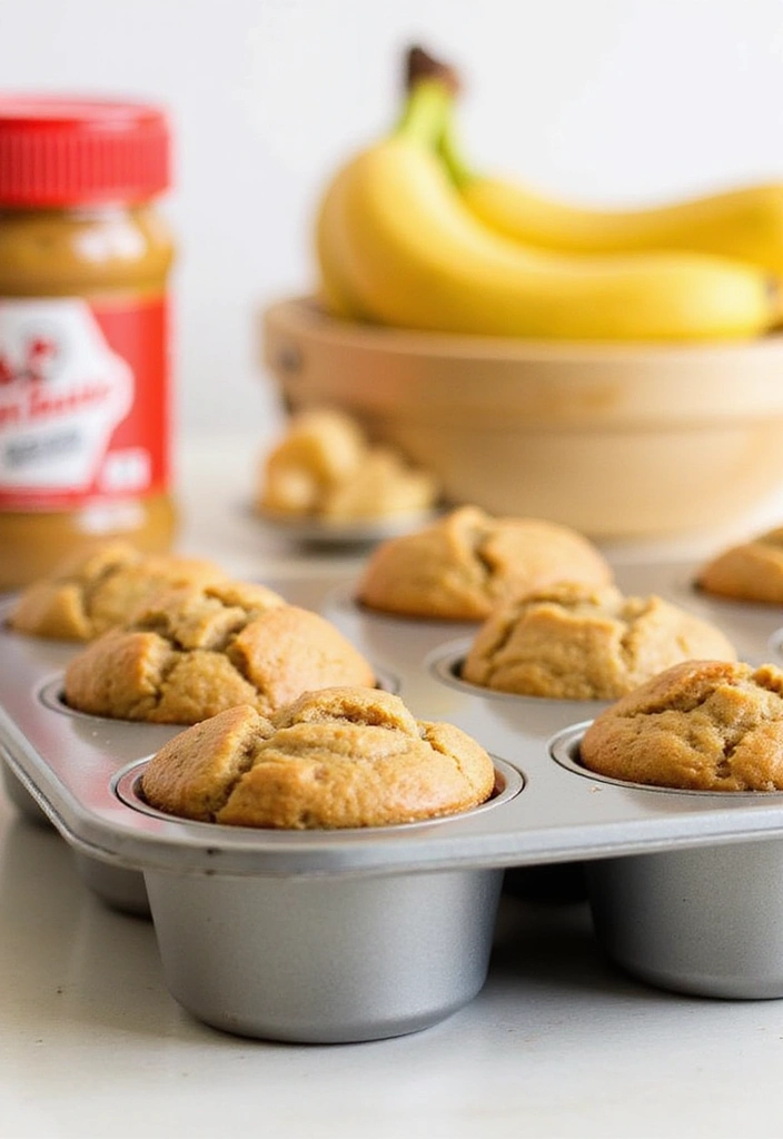 30+ Creative Pampered Chef Mini Muffin Pan Recipes for Every Occasion 37 30+ Creative Pampered Chef Mini Muffin Pan Recipes for Every Occasion - 7. Peanut Butter Banana Mini Muffins