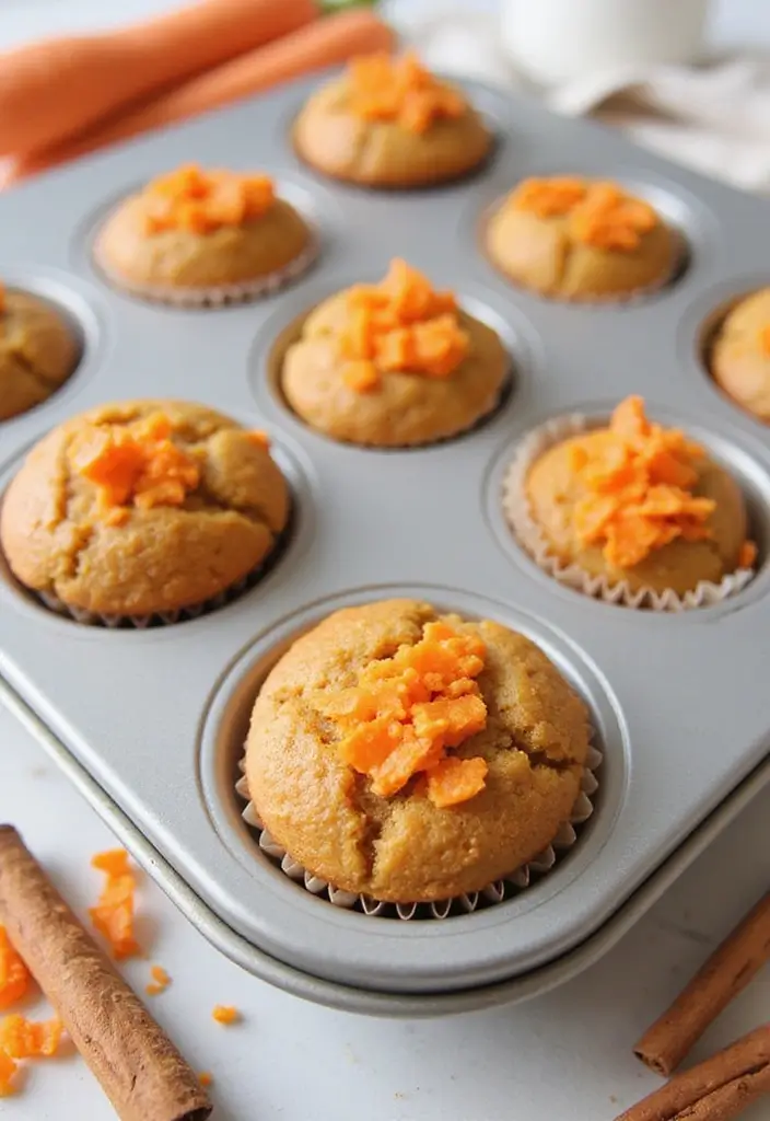 30+ Creative Pampered Chef Mini Muffin Pan Recipes for Every Occasion 44 30+ Creative Pampered Chef Mini Muffin Pan Recipes for Every Occasion - 8. Carrot Cake Mini Muffins