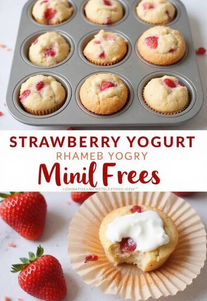30+ Creative Pampered Chef Mini Muffin Pan Recipes for Every Occasion 51 30+ Creative Pampered Chef Mini Muffin Pan Recipes for Every Occasion - 9. Strawberry Yogurt Mini Muffins
