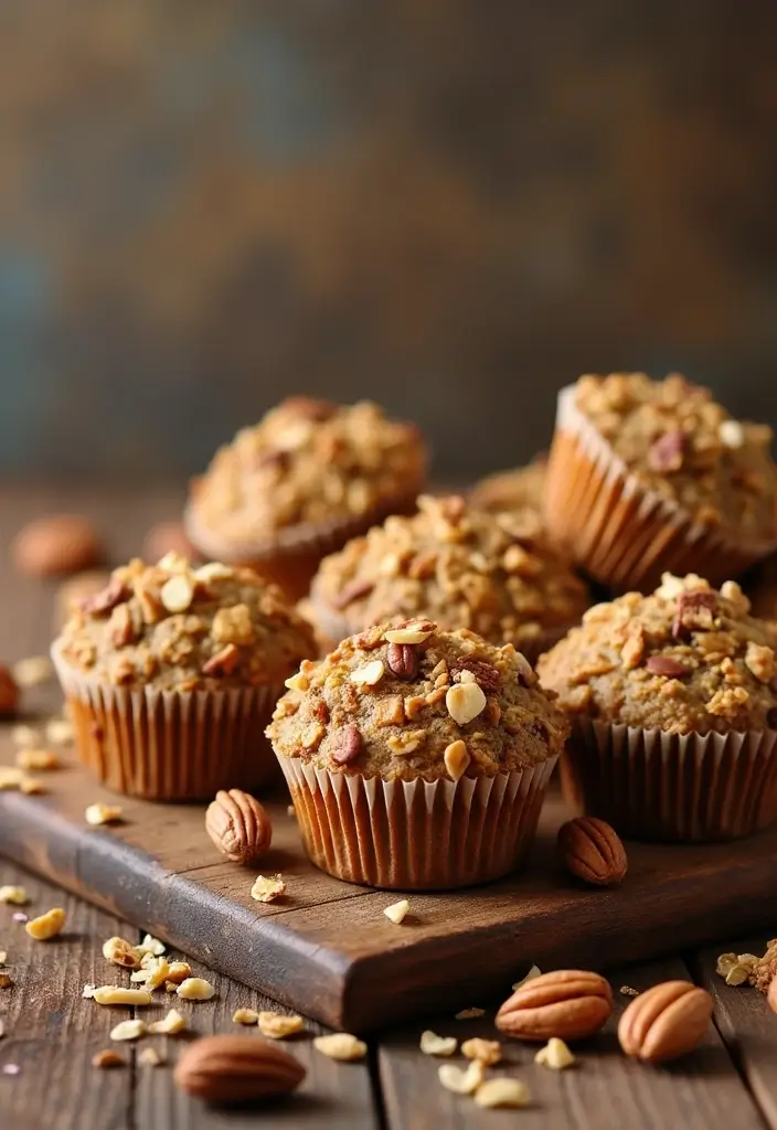 30+ Easy Healthy Muffin Recipes for Breakfast and Beyond 143 30+ Easy Healthy Muffin Recipes for Breakfast and Beyond - 23. Nutty Granola Muffins
