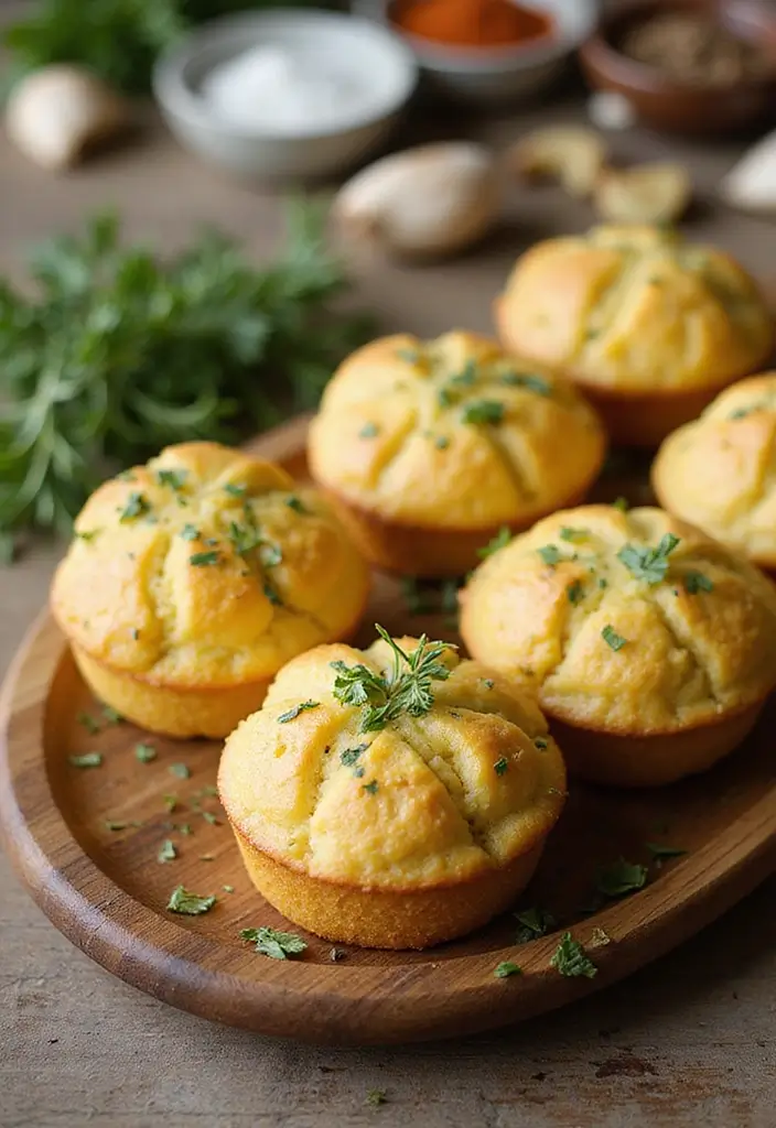 30+ Easy Jiffy Corn Muffin Mix Recipes That Taste Homemade 23 30+ Easy Jiffy Corn Muffin Mix Recipes That Taste Homemade - 5. Savory Herb and Garlic Corn Muffins